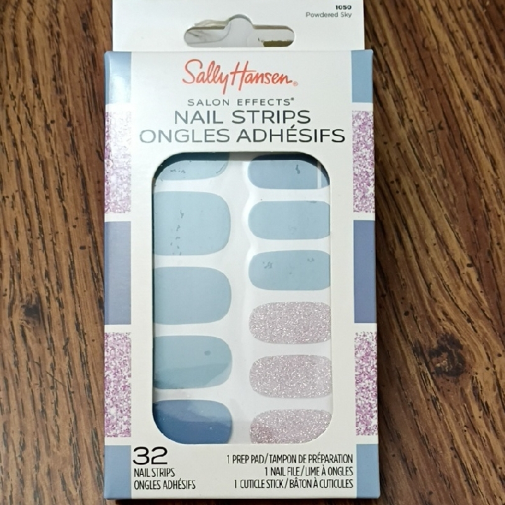 Blue Nail Strips